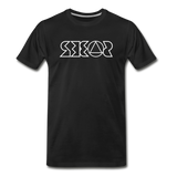 SOBER in Jagged Lines - Organic Cotton T-Shirt - black