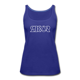 SOBER in Jagged Lines - Premium Tank Top - royal blue
