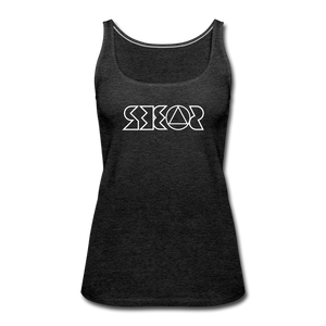 SOBER in Jagged Lines - Premium Tank Top - charcoal grey