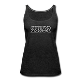 SOBER in Jagged Lines - Premium Tank Top - charcoal grey