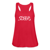 SOBER in Tribal Characters - Women's Flowy Tank Top - red