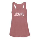 SOBER in Tribal Characters - Women's Flowy Tank Top - mauve