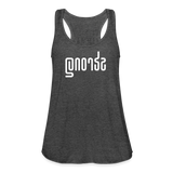 STRONG in Abstract Lines - Women's Flowy Tank Top - deep heather