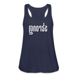 STRONG in Abstract Lines - Women's Flowy Tank Top - navy