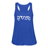 STRONG in Tribal Characters - Women's Flowy Tank Top - royal blue