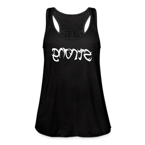 STRONG in Tribal Characters - Women's Flowy Tank Top - black