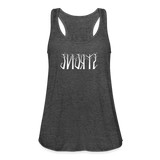 STRONG in Trees - Women's Flowy Tank Top - deep heather