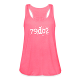 SOBER in Typed Characters - Women's Flowy Tank Top - neon pink