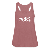 SOBER in Typed Characters - Women's Flowy Tank Top - mauve