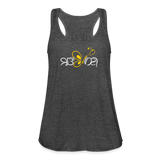SOBER in Butterfly & Abstract Characters - Women's Flowy Tank Top - deep heather