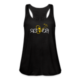 SOBER in Butterfly & Abstract Characters - Women's Flowy Tank Top - black