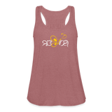SOBER in Butterfly & Abstract Characters - Women's Flowy Tank Top - mauve