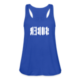 SOBER in Abstract Dots - Women's Flowy Tank Top - royal blue