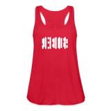 SOBER in Abstract Dots - Women's Flowy Tank Top - red