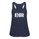 SOBER in Abstract Dots - Women's Flowy Tank Top - navy