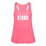 SOBER in Abstract Dots - Women's Flowy Tank Top - neon pink