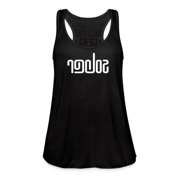 SOBER in Abstract Lines - Women's Flowy Tank Top - black
