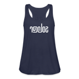 SOBER in Abstract Lines - Women's Flowy Tank Top - navy