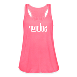 SOBER in Abstract Lines - Women's Flowy Tank Top - neon pink
