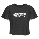 SOBER in Graffiti - Women's Cropped T-Shirt - deep heather