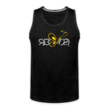 SOBER in Butterfly & Abstract Characters - Men's Premium Tank Top - charcoal grey